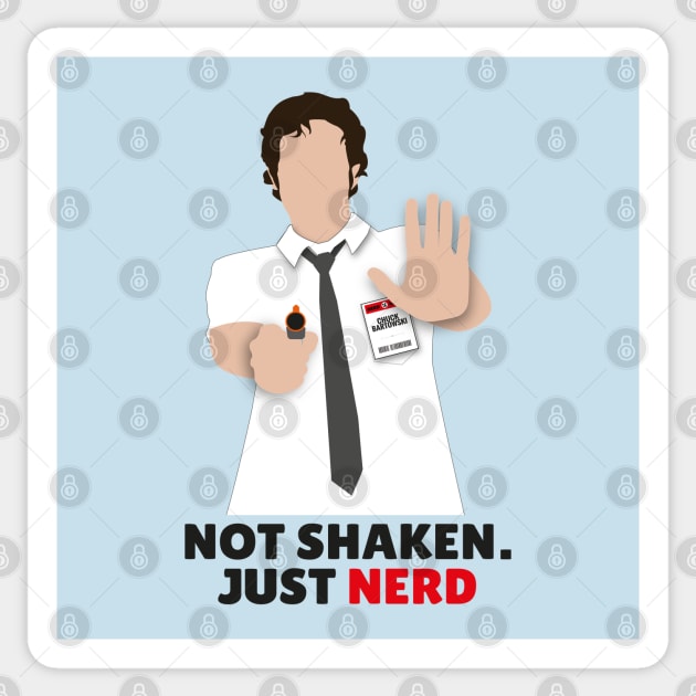 Not shaken. Just nerd. Sticker by clairelions